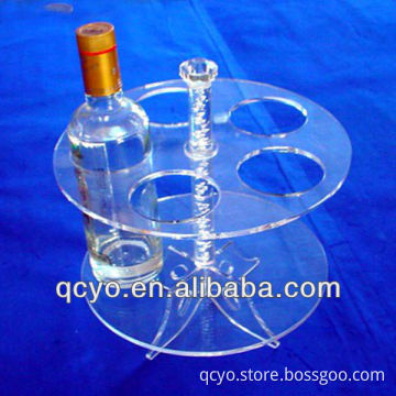 clear acrylic wine display/acrylic display for wine